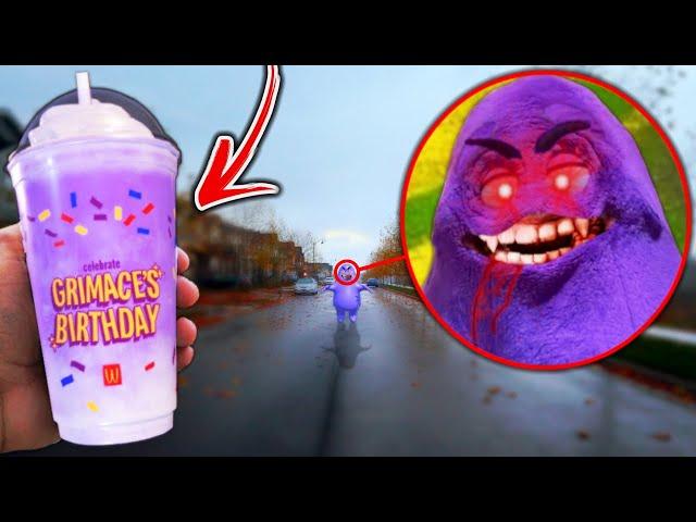 Do Not Drink GRIMACE SHAKE From MCDONALDS At 3AM!! *GRIMACE BIRTHDAY*