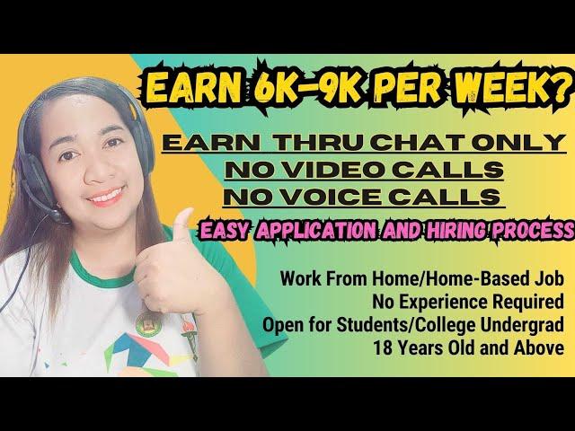 Earn 6k-9k/week | Get Paid to Chat | Chat-Based Job | No Interview | #earnmoneyonline