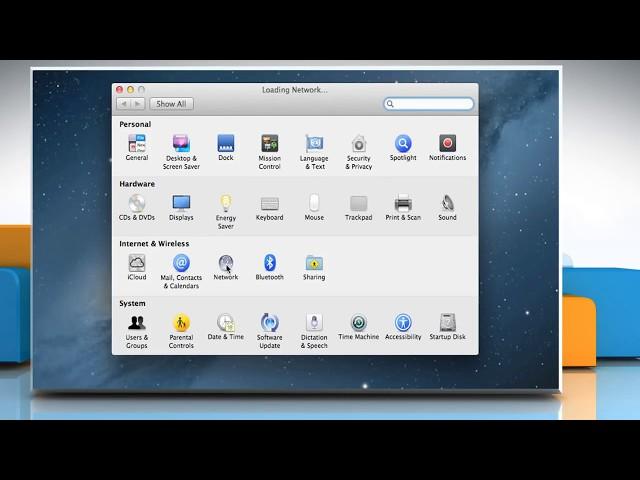 How to Setup a Internet Network Connection in Mac® OS X™