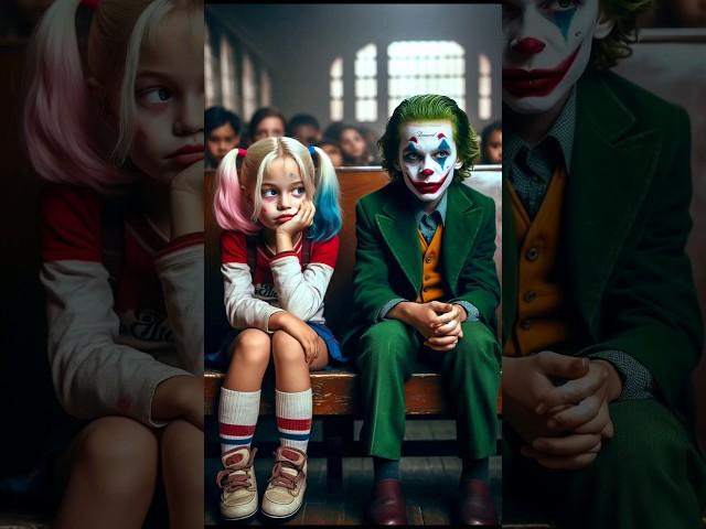 Harley Quinn and Joker when they were kids #harleyquinn #joker #tiktok #dc #marvel #viral #deadpool