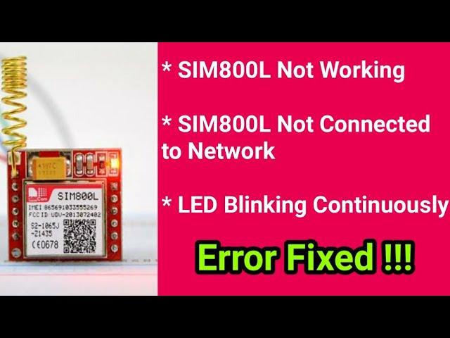 GSM Sim800L kit is not Working || Error Fixed || Arduino GSM SIM800L Tutorial || Arduino Tamil