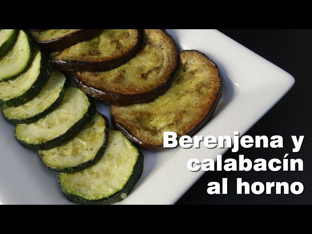 Berenjena y calabacín al horno.