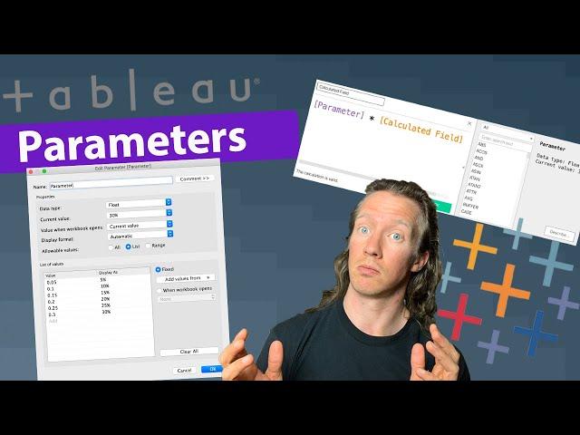 Parameters (Create & Use in Calculated Fields and/or Visuals) - Tableau Tutorial P.7