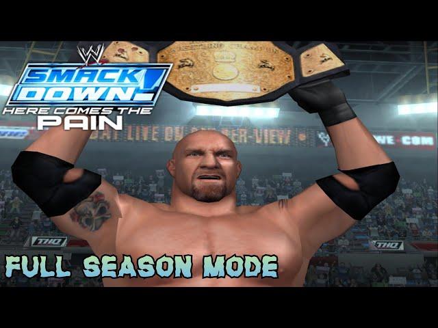 WWE SmackDown! Here Comes The Pain - Full Season Mode w/ Goldberg (PlayStation 2)