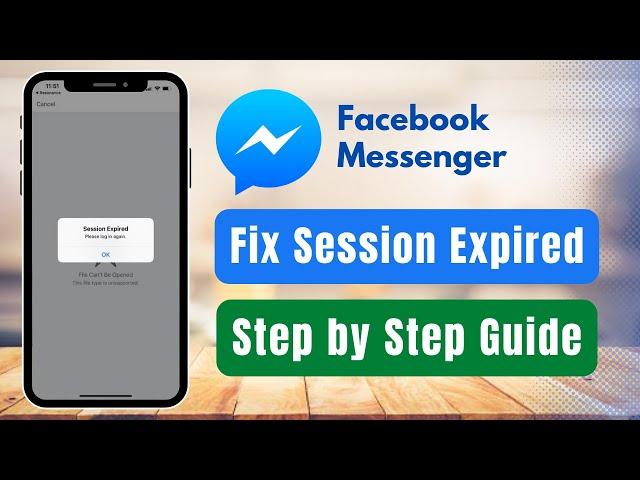 How to Fix Session Expired on Facebook Messenger !