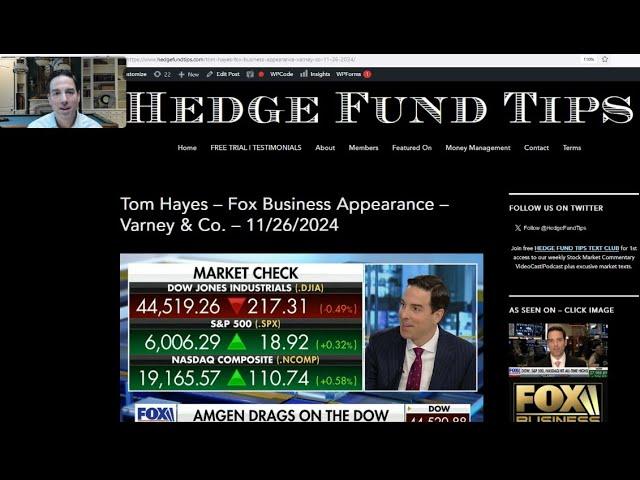 Hedge Fund Tips with Tom Hayes - VideoCast - Episode 267 - November 28, 2024