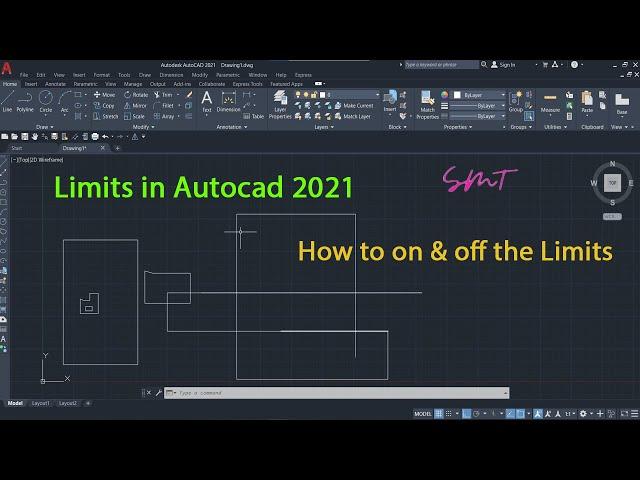 How to Use [Set] limits command in Autocad | Tamil | SMT