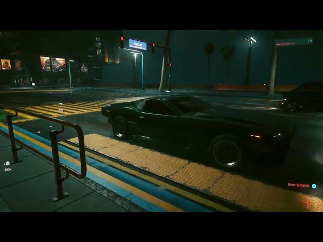 Cyberpunk 2077 2023 PS4 slim great city and fight