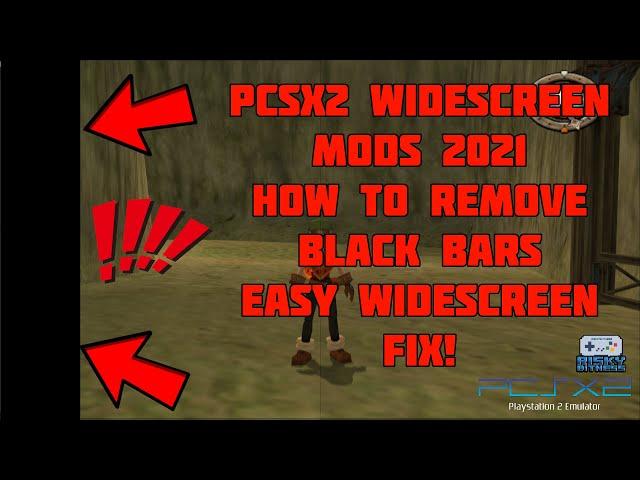 PCSX2 - Remove Black Bars with Widescreen Mods! Easy Widescreen Hack 2021