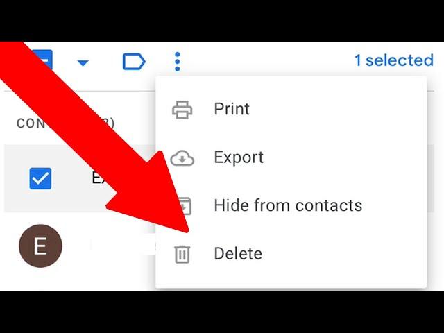 How to Delete Contacts from Google Account