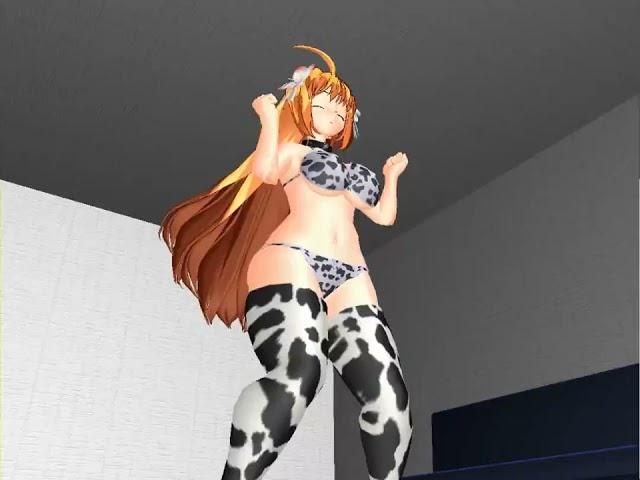 MMD Cow girl fart