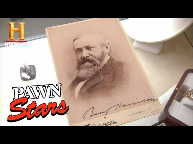 Pawn Stars: SHOCKING PRICE for Antique Presidential Portrait (Season 8) | History