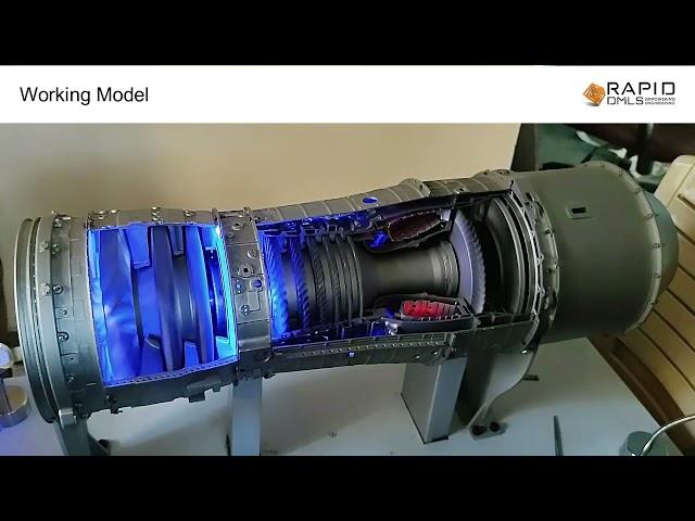 Working model of DRDO, GTRE Kaveri Engine manufactured through Metal 3D Printing