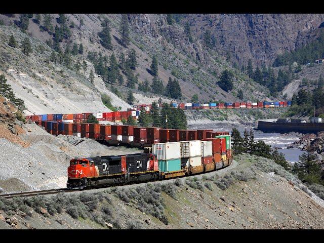 Canadian Pacific & Canadian National railroads - Cisco to Spences Bridge  - British Columbia - 2018