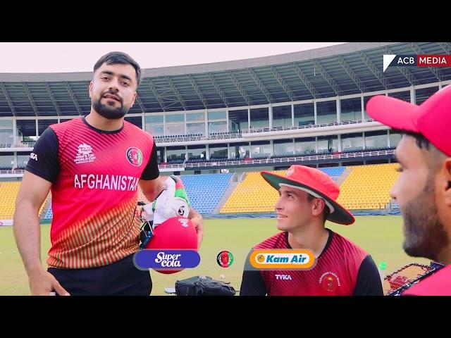 Yamin Ahmadzai & Noor Ahmad interact ahead of the 1st ODI | Afghanistan Tour of Sri Lanka 2022 | ACB