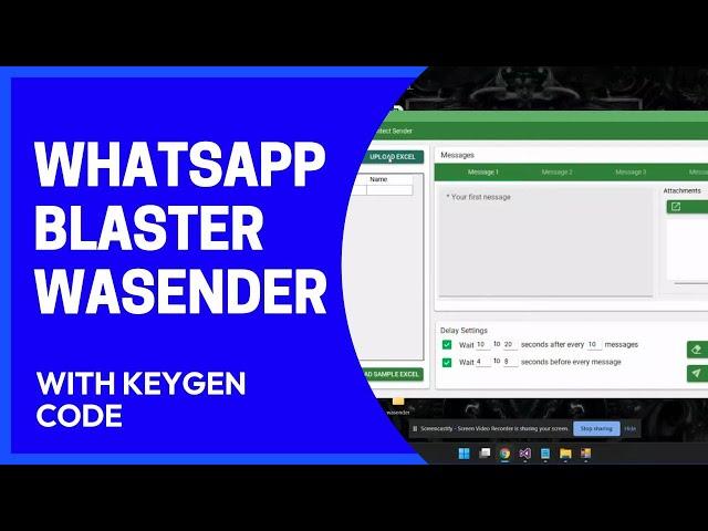 WASENDER  3.5.0 LATEST | BUSINESS SENDER | WHATSAPP MARKETING SOFTWARE 2024 | WASENDER KEYGEN