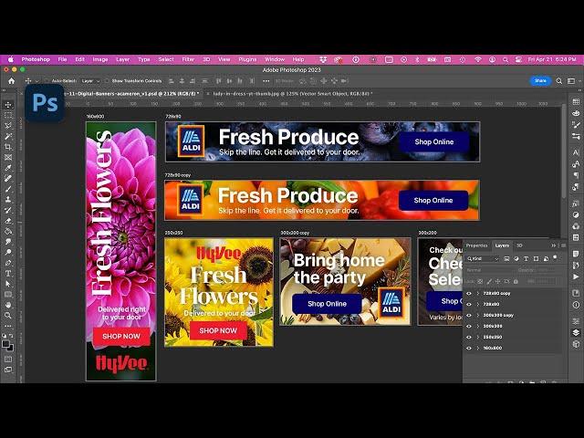 How to Create Digital Banner Ads in Adobe Photoshop (Exercise 11)