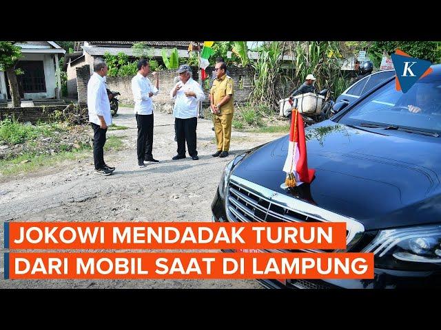 Jokowi Mendadak Turun dari Mobil Kepresidenan Saat ke Lampung, Ada Apa?