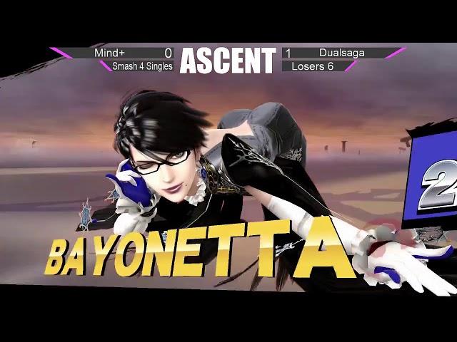 AS Weekly 4 - Mind+ (Bayonetta) vs DualSaga (Greninja) - Losers Round 6 - SSB4