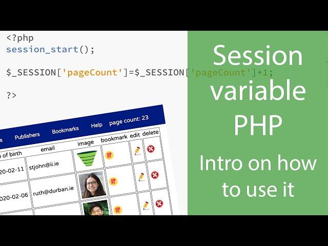 Session Variable in PHP - How To Use It - An introductory tutorial
