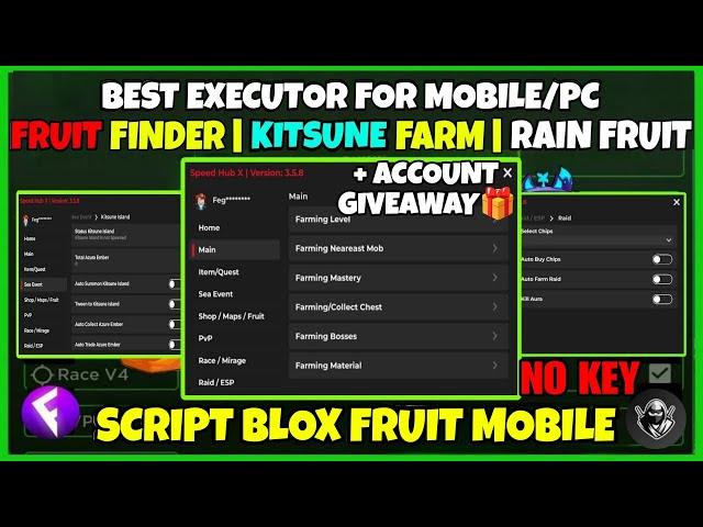 Script Blox Fruit Mobile AUTO FARM , FRUIT FINDER & MAX LEVEL  Arceus X , Delta , Fluxus Script