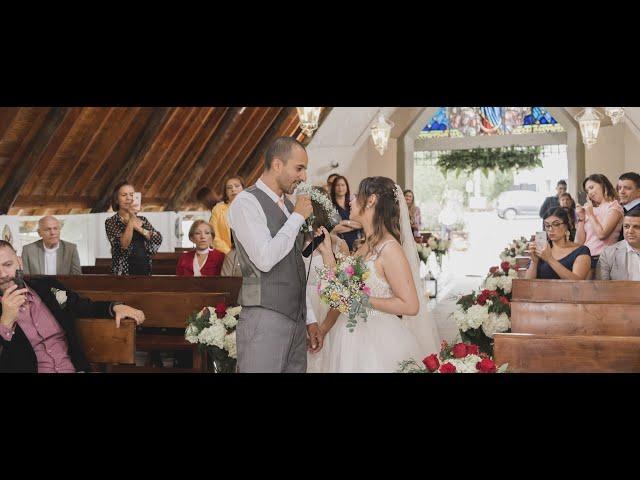 Hermosa boda campestre | Video de boda Medellín | Cami y Fer | Novia canta en iglesia | Bodas 4K