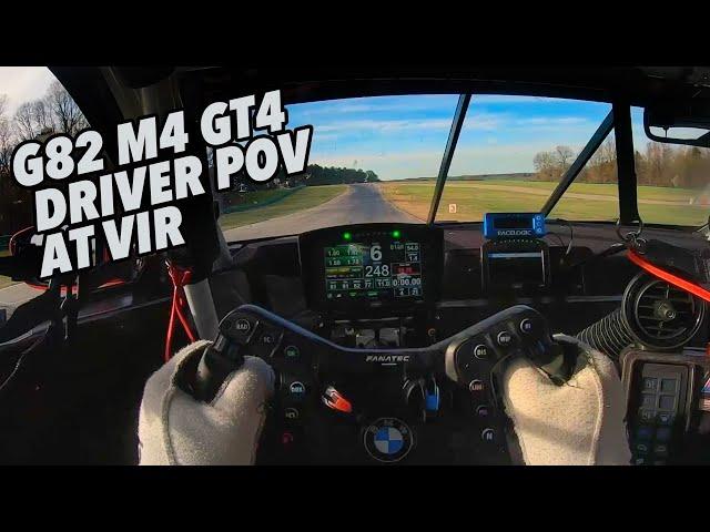 BimmerWorld Racing - Driver POV in the brand new G82 M4 GT4 at VIR