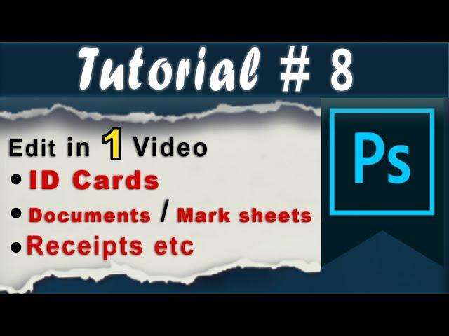 Edit Id Card and Document in Photoshop with Practical Examples