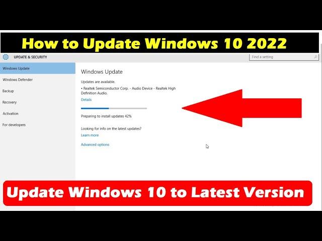 Update Windows 10 in Laptop | Update Windows 10 to Latest Version 2022