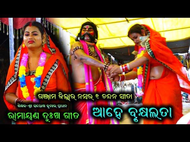 ଆହେ ବୃକ୍ଷଲତା ରାମାୟଣ ଦୁଃଖ ଗୀତ / Santosh Kumar Pradhan Ramayana Sad Song / Ganjam Best Sita Chandan