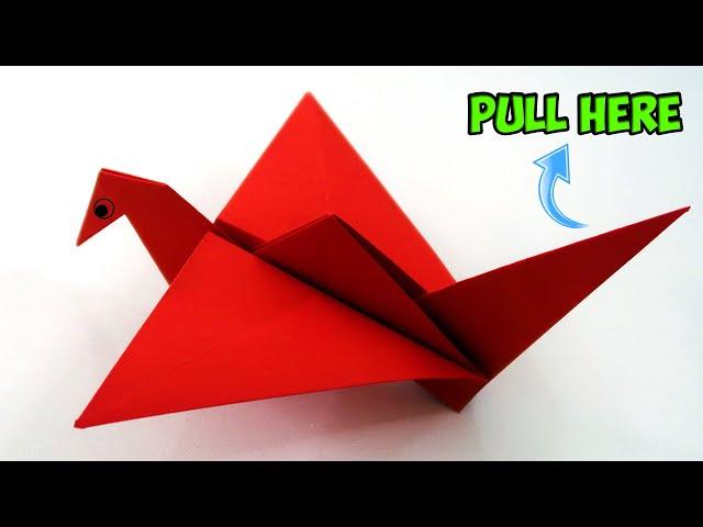 How To Make a Paper Flapping Bird - EASY Origami