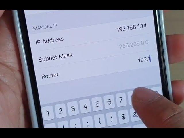 iPhone 11 Pro: How to Manually Configure the IP Address / Subnet Mask / Router