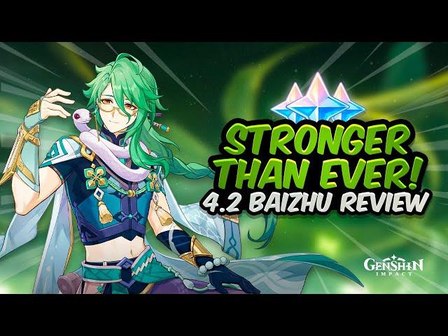 BETTER WITH FURINA! Updated Baizhu Review | Genshin Impact 4.2