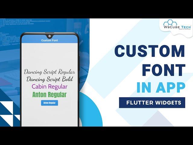 How to Add Custom Font Over Text? | Flutter Widgets Tutorial [Hindi]
