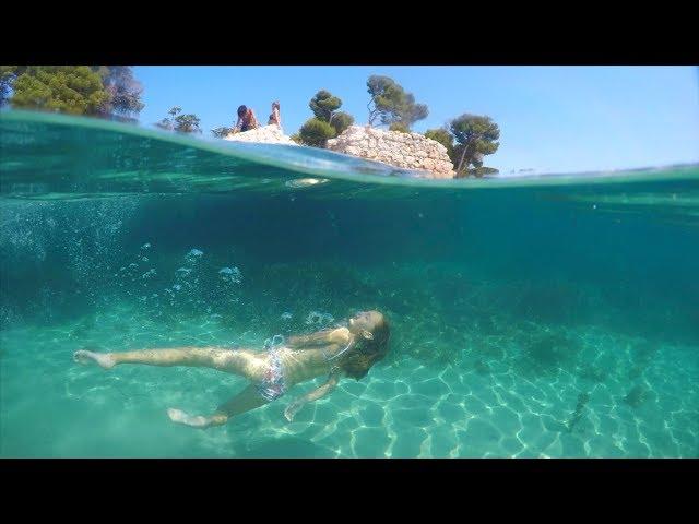Carla Underwater - swimming in the sea underwater