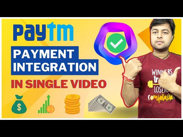 Receive Payment on Website | Simplest way of Integration Paytm Payment Integration in Hindi