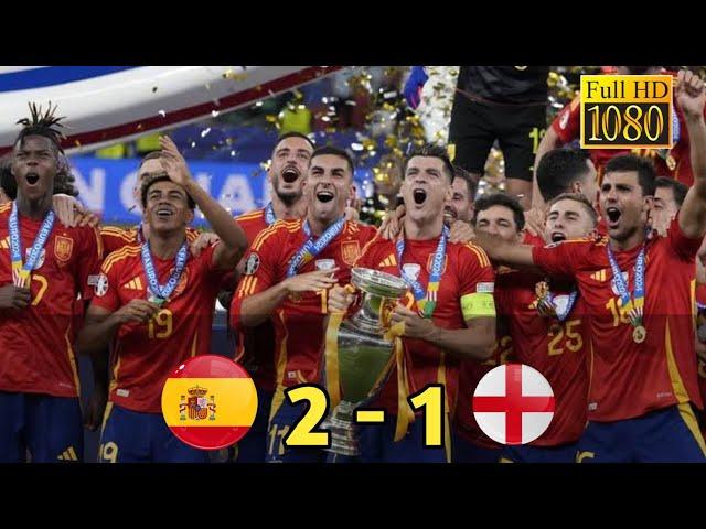 Spain vs England 2 - 1 I Highlight & Goals I Final EURO 2024