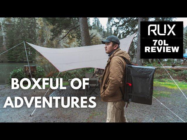 Pack all your camping gear with you using the RUX 70L | Review and Comparison