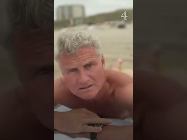 David Coulthard loves a nudist beach  #shorts