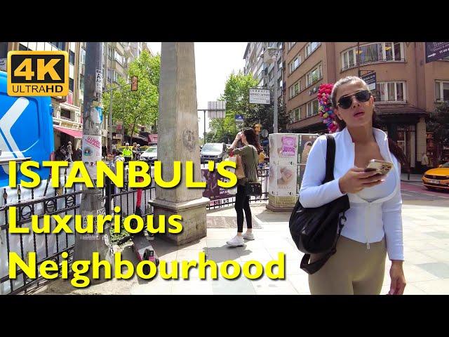Istanbul Luxurious Neighborhood Walking Tour 4K UHD 50fps | NISANTASI ISTANBUL TURKEY 