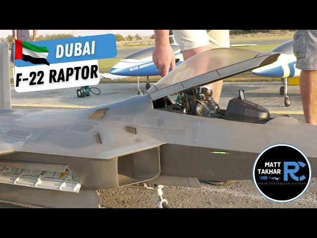 Incredible RC F-22 Raptor in Action | Precision Flying at Dubai National Day