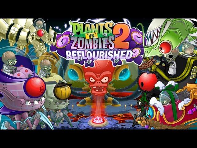 PvZ 2 "Reflourished": All Bosses (without lawn mower)