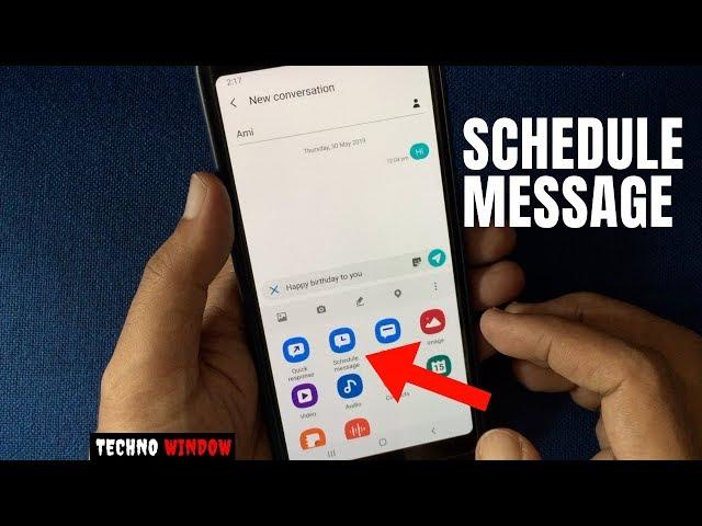 How to Schedule Text Message to Send Later with Samsung Messages