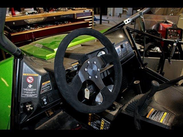 UTV Inc Arctic Cat Wildcat 14" Suede Steering Wheel & Quick Disconnect Kit