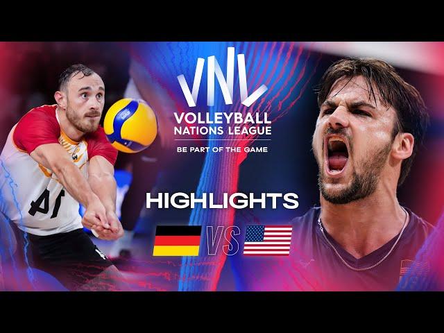  GER vs.  USA - Highlights | Week 3 | Men's VNL 2024