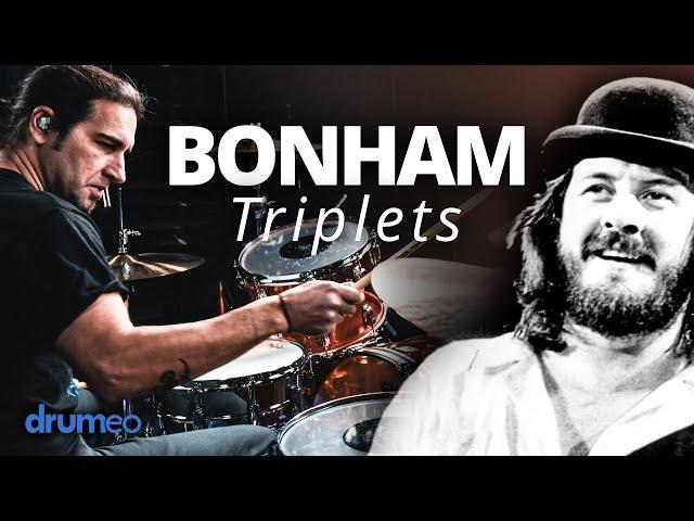 How To Play John Bonham Triplets (Drum Lesson)