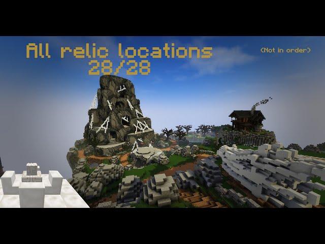 Hypixel skyblock - All relic locations guide