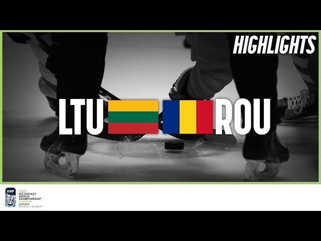 Highlights | Lithuania vs. Romania | 2022 IIHF Ice Hockey World Championship | Division I Group A