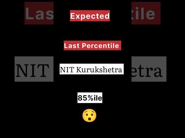 Shocking  NIT KKR at 85%ile ?? | JEE Main 2024 #jeemains #iit #nit #nitkkr #ytshorts #viral