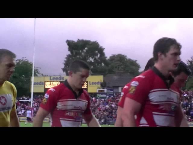 Leeds Rhinos and Wigan Warriors Leave The Pitch With Focus On Referee Steve Ganson 30/07/2010 HD